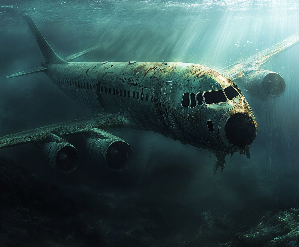 airplaine under water