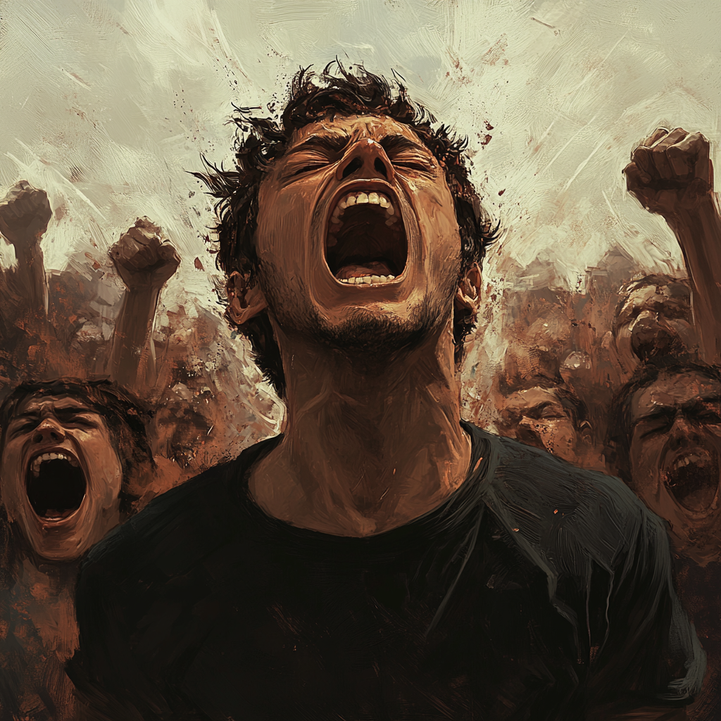 screaming man by TCMchef